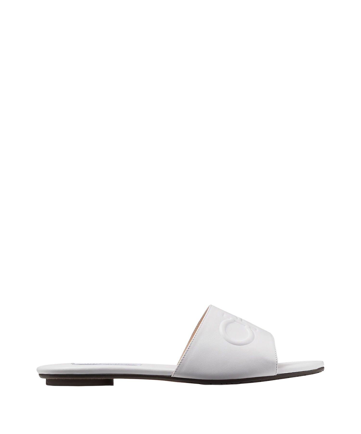 Sandales Tiaret en cuir embossé - White