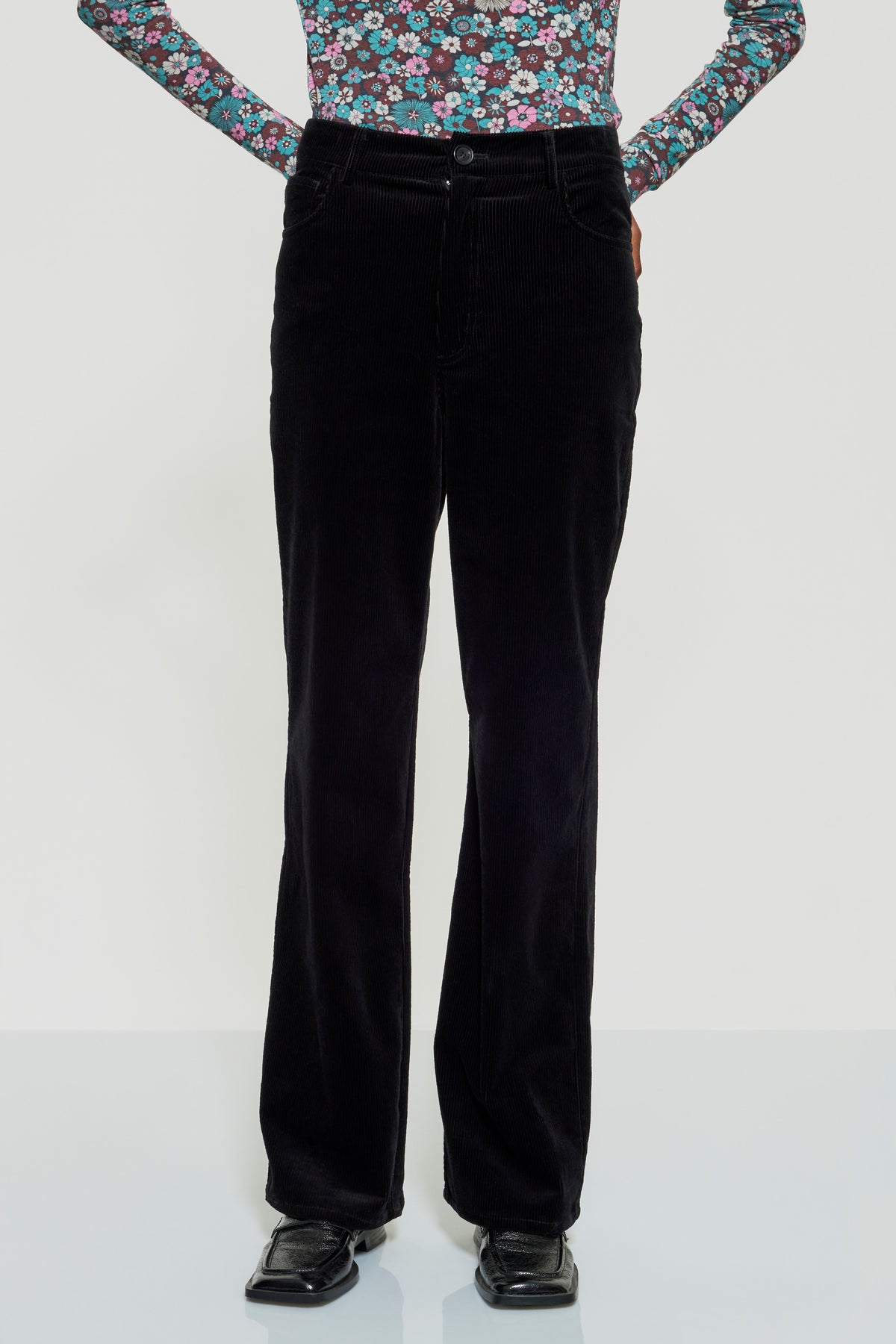 Pantalon en velours Tilda - Black