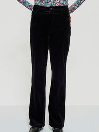 Pantalon en velours Tilda - Black