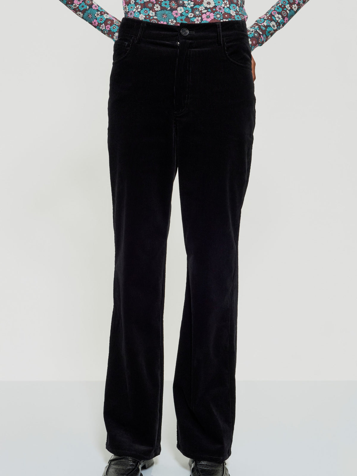 Pantalon en velours Tilda - Black