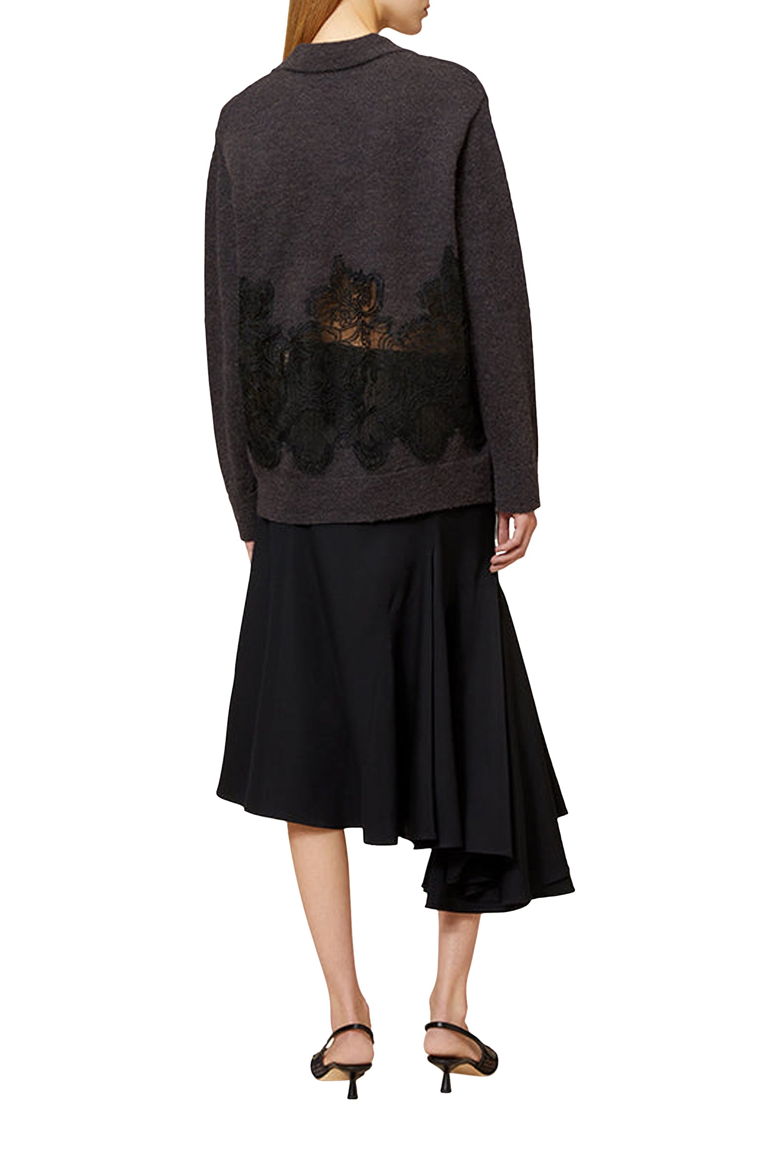Pull en laine mélangée - Charcoal