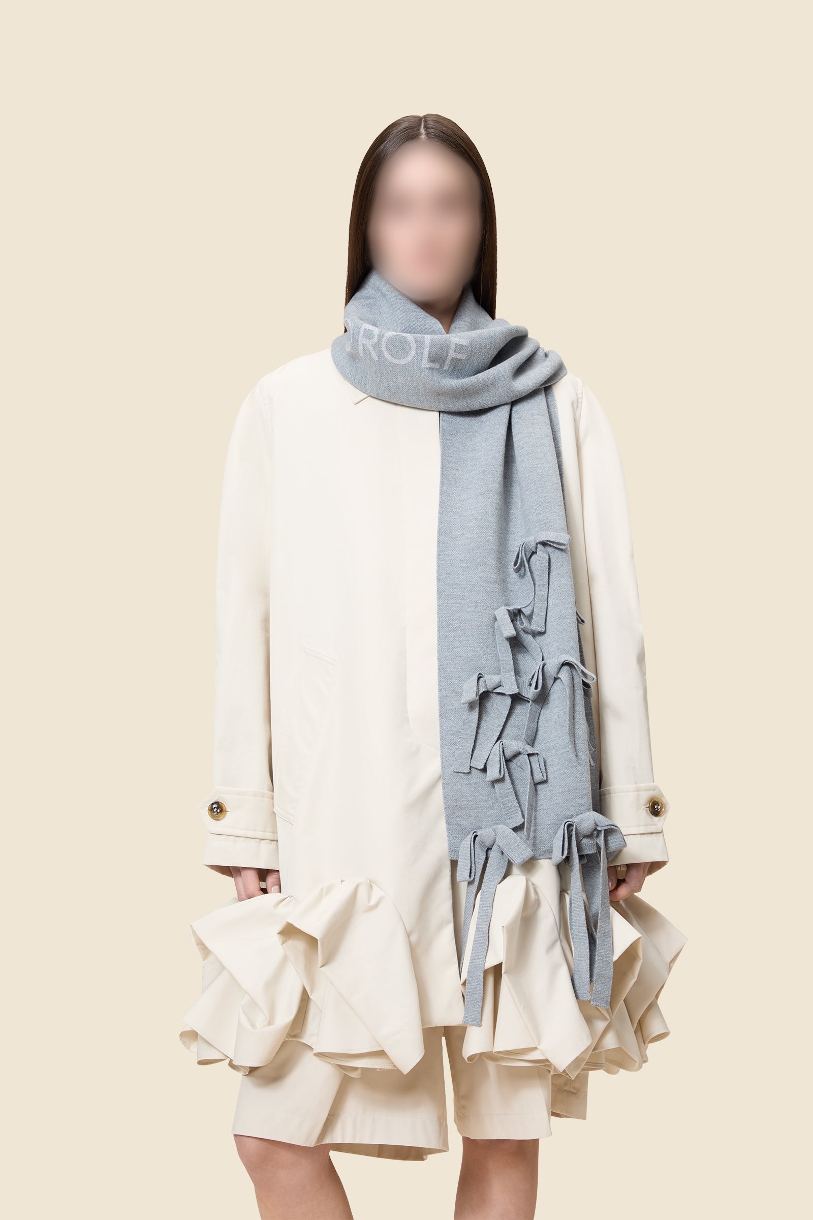 Écharpe en laine - Grey Melange