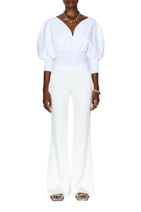 Sculpted Luna Top - White
