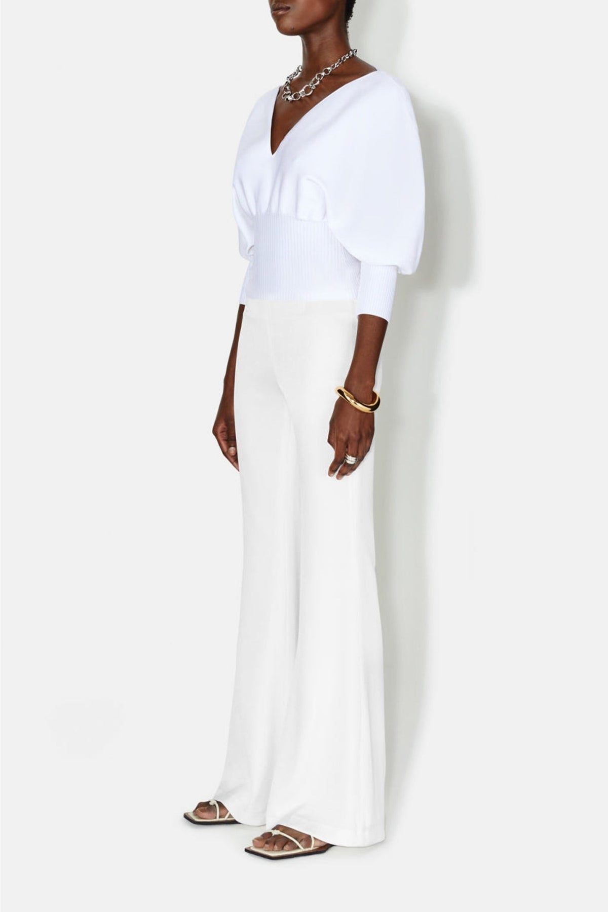 Sculpted Luna Top - White