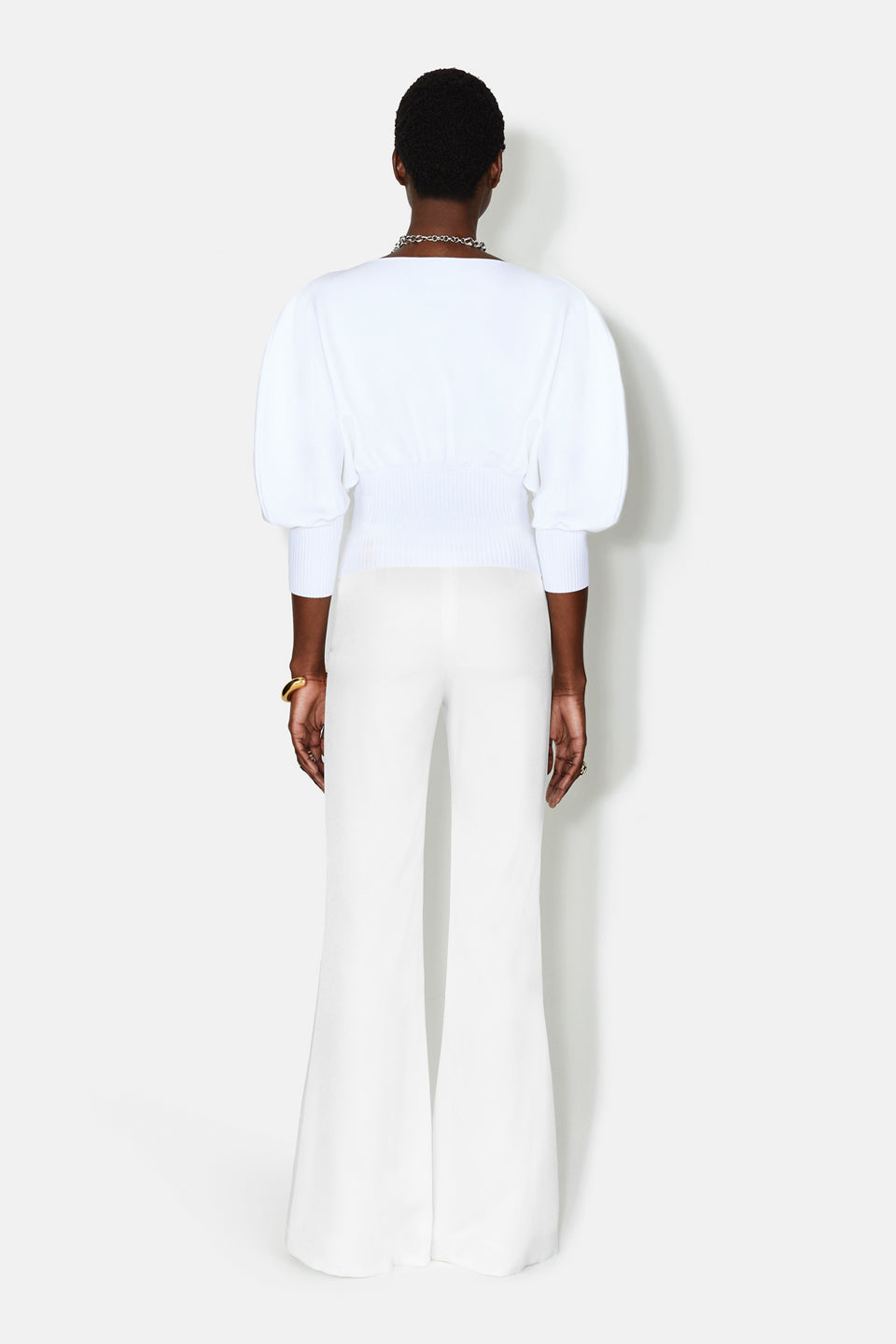 Sculpted Luna Top - White