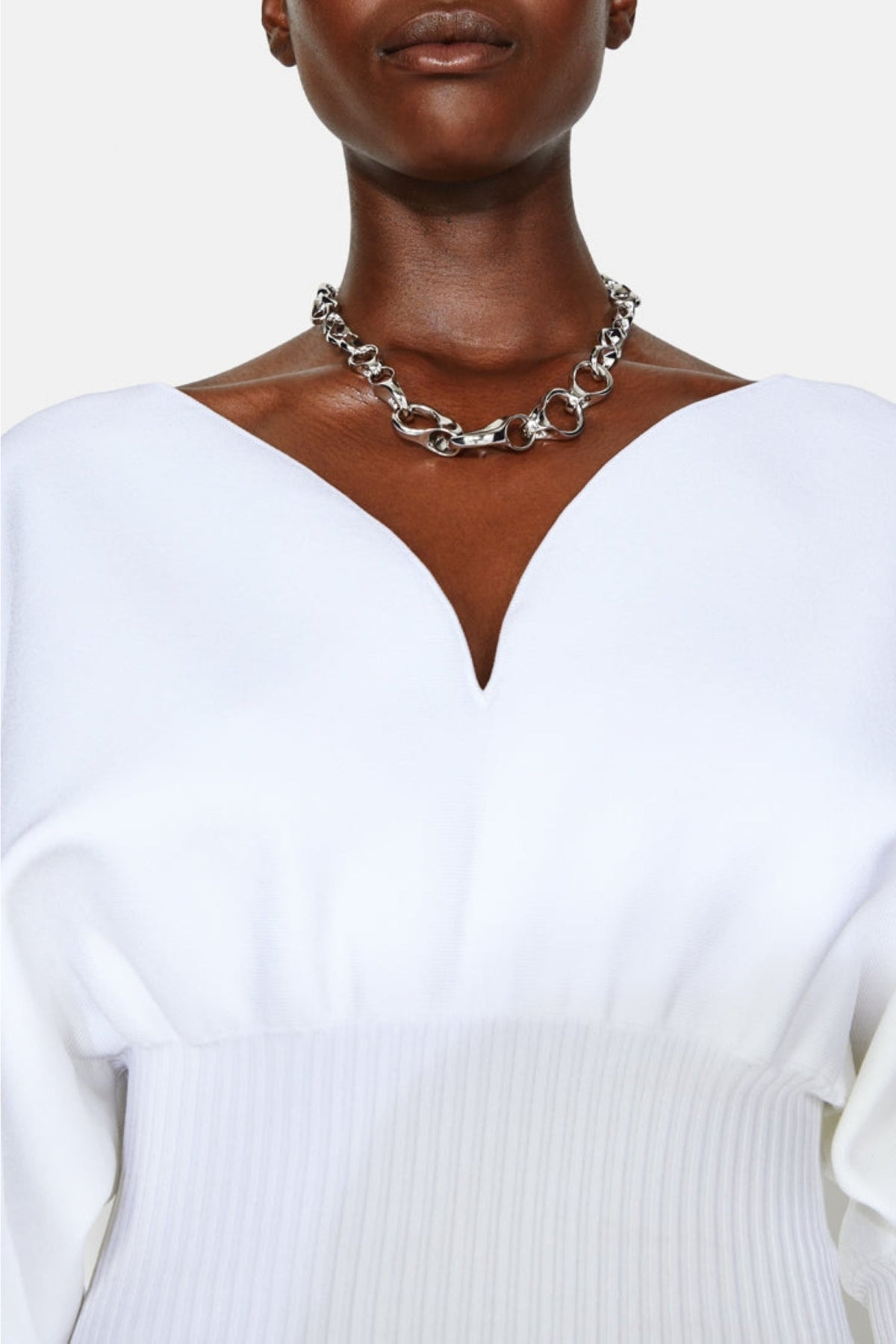 Sculpted Luna Top - White