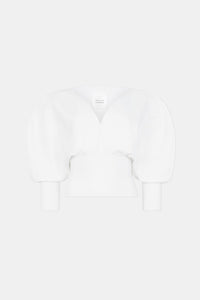 Sculpted Luna Top - White
