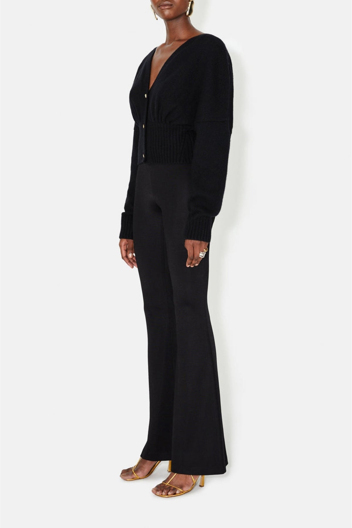Luna Pearl Cardigan - Black
