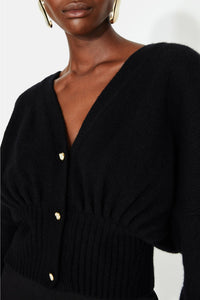 Luna Pearl Cardigan - Black
