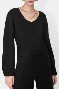 Theia Pearl Sweater - Black