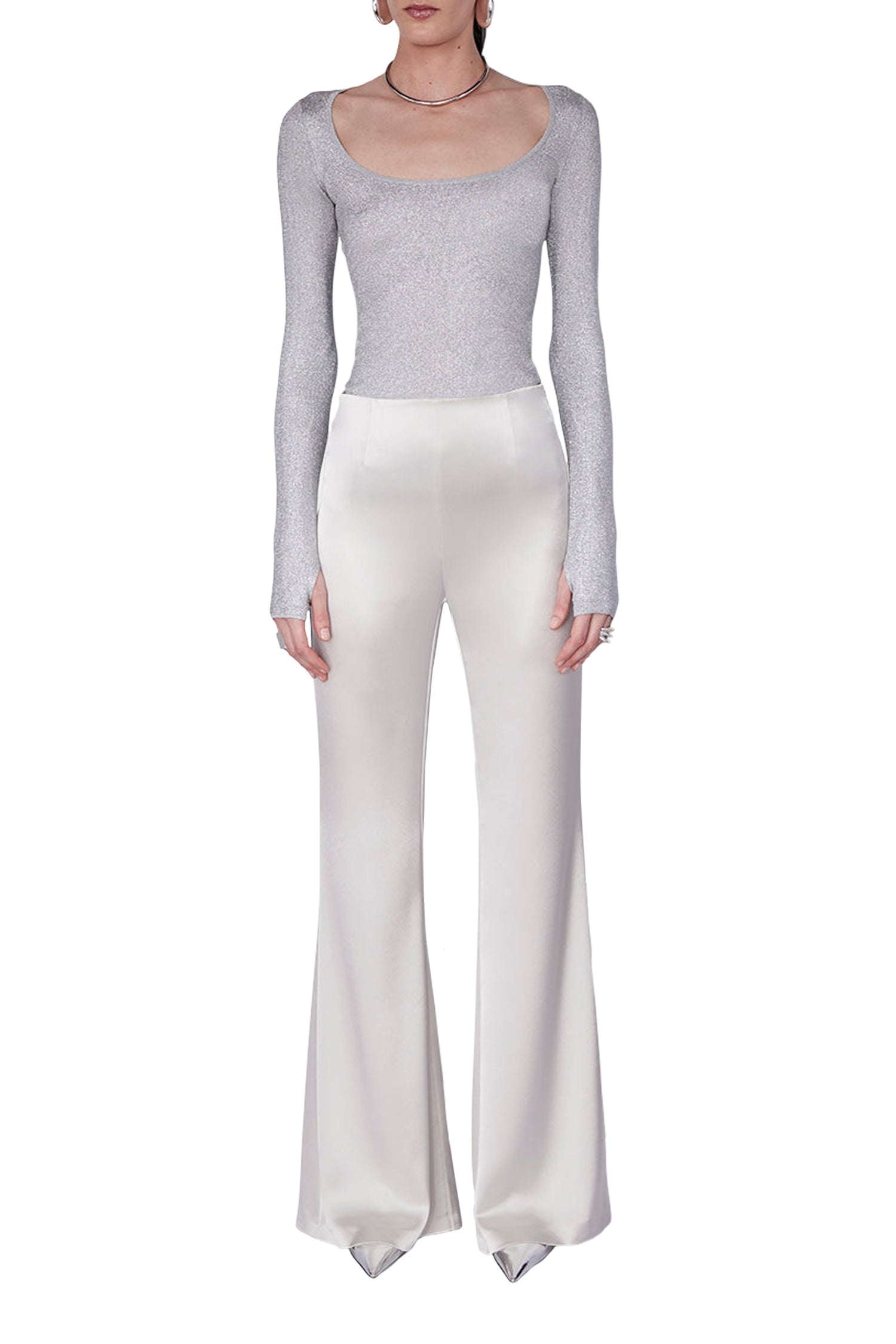 Top Corte à décolleté rond - Platinum