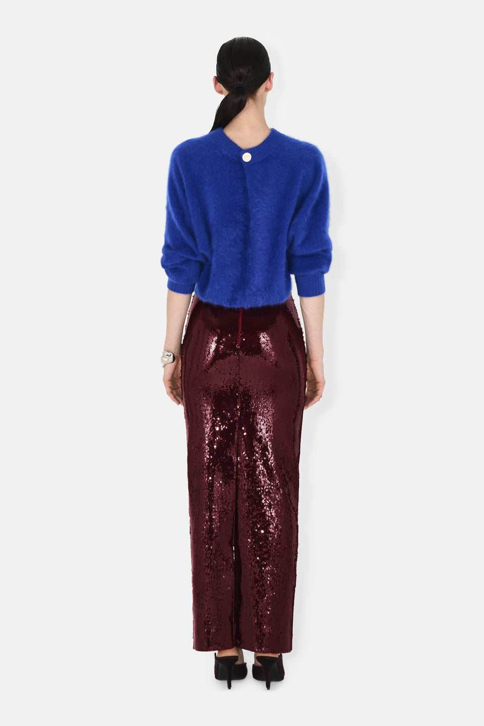 Pull Loom en cachemire - Cobalt Blue