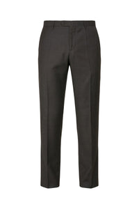 Pantalon sans pinces en laine - Charcoal