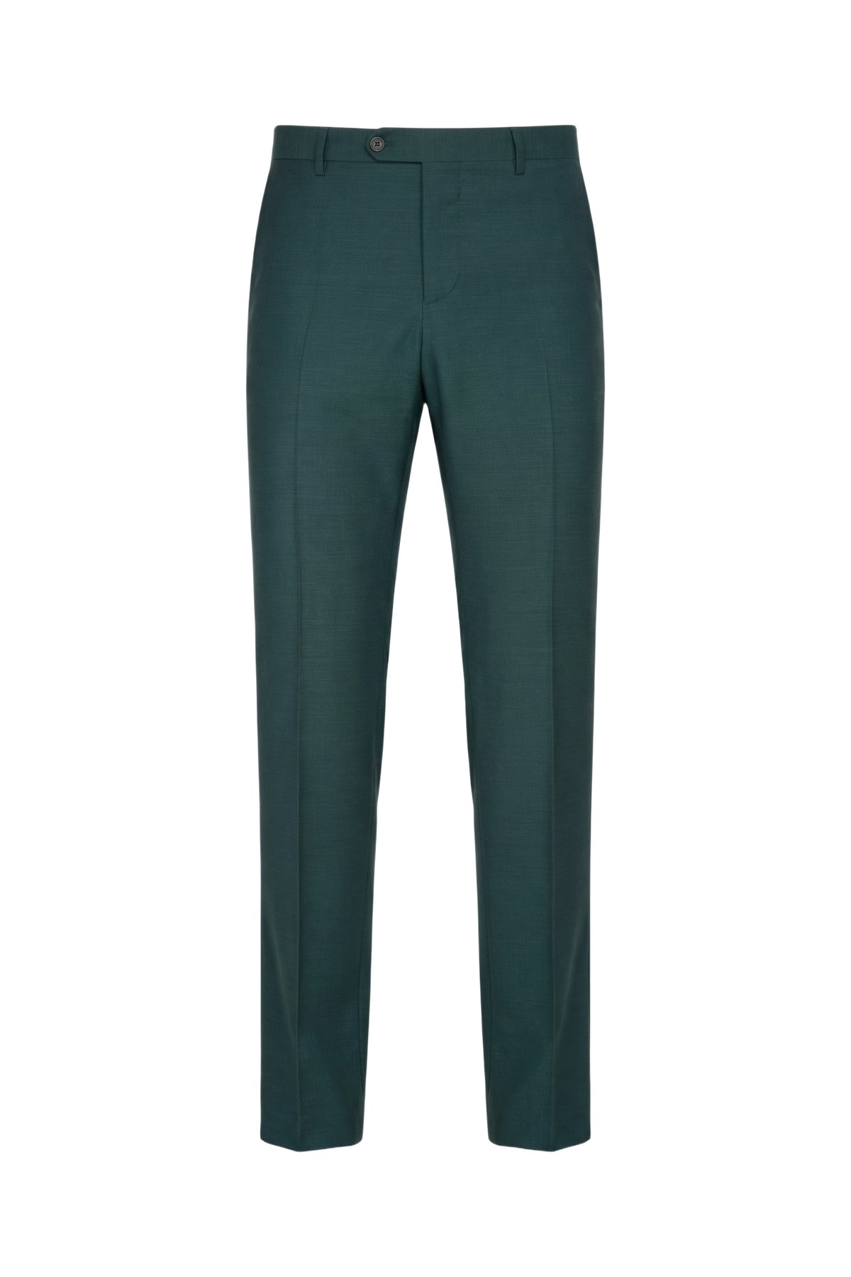 Pantalon à un pli en laine - Dark Green
