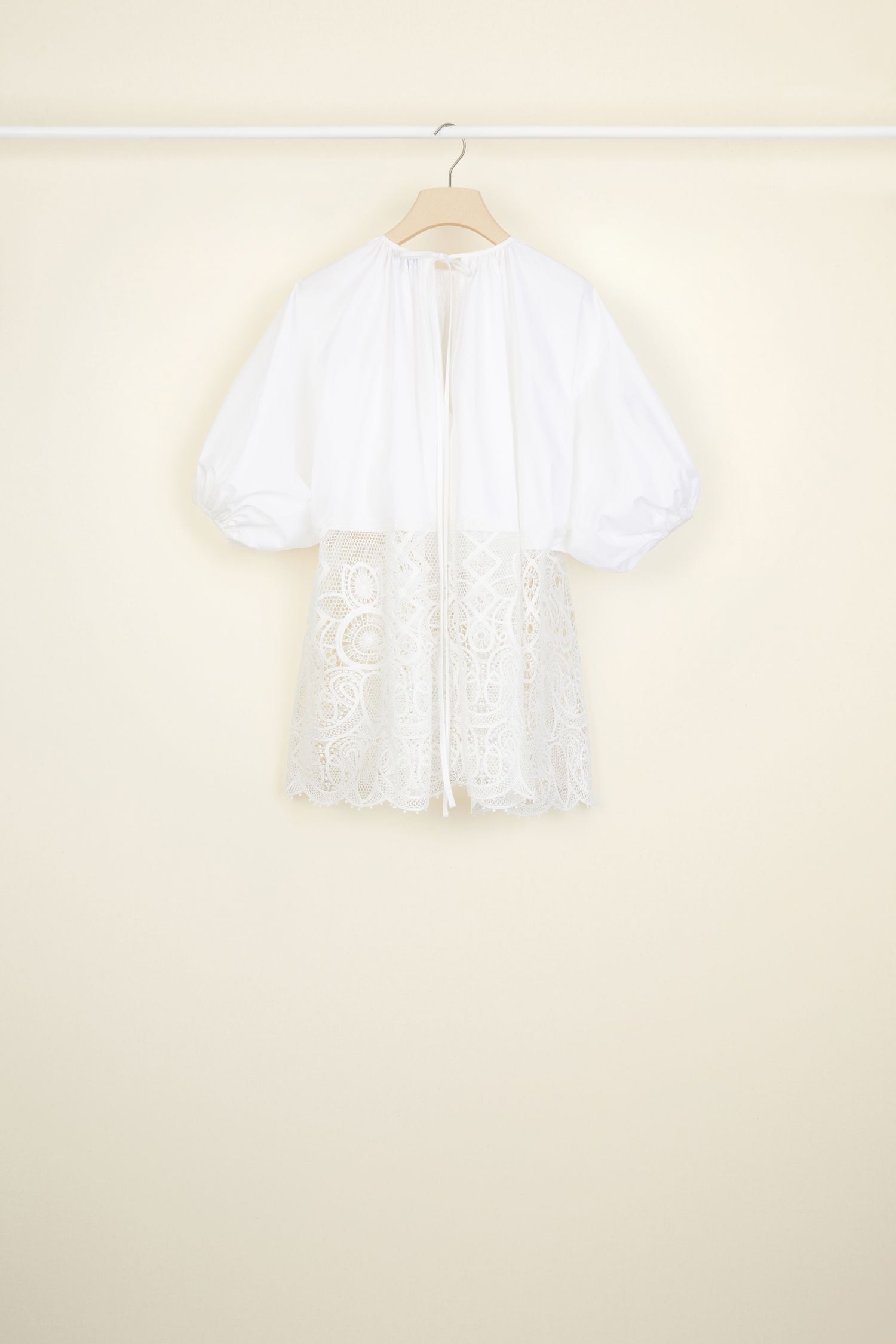 Top Communion guipure - Blanc