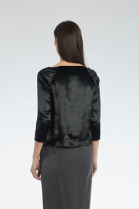 2qty RELIQUAT 50€ 0%  / Top Irma satiné - Black