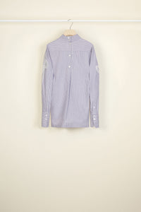 Cotton top with inlaid guipure - Biarritz