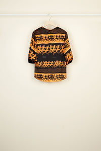 Printed blouse with balloon sleeves - Sport Education print