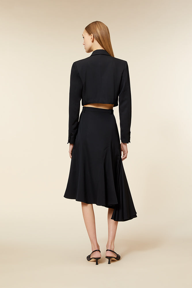 Black / CROPPED BLAZER