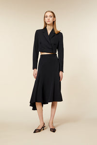 Black / CROPPED BLAZER