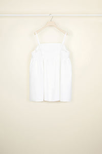 Off-the-shoulder cape top - White