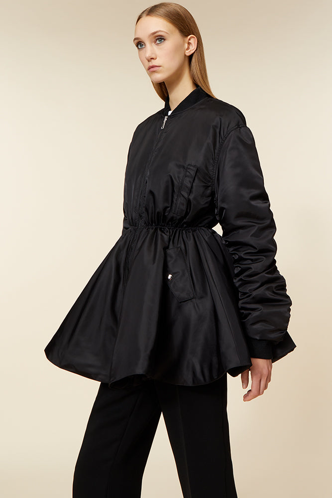Black / BOMBER DRESS