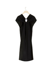 Asymmetrical silk blouse - Black
