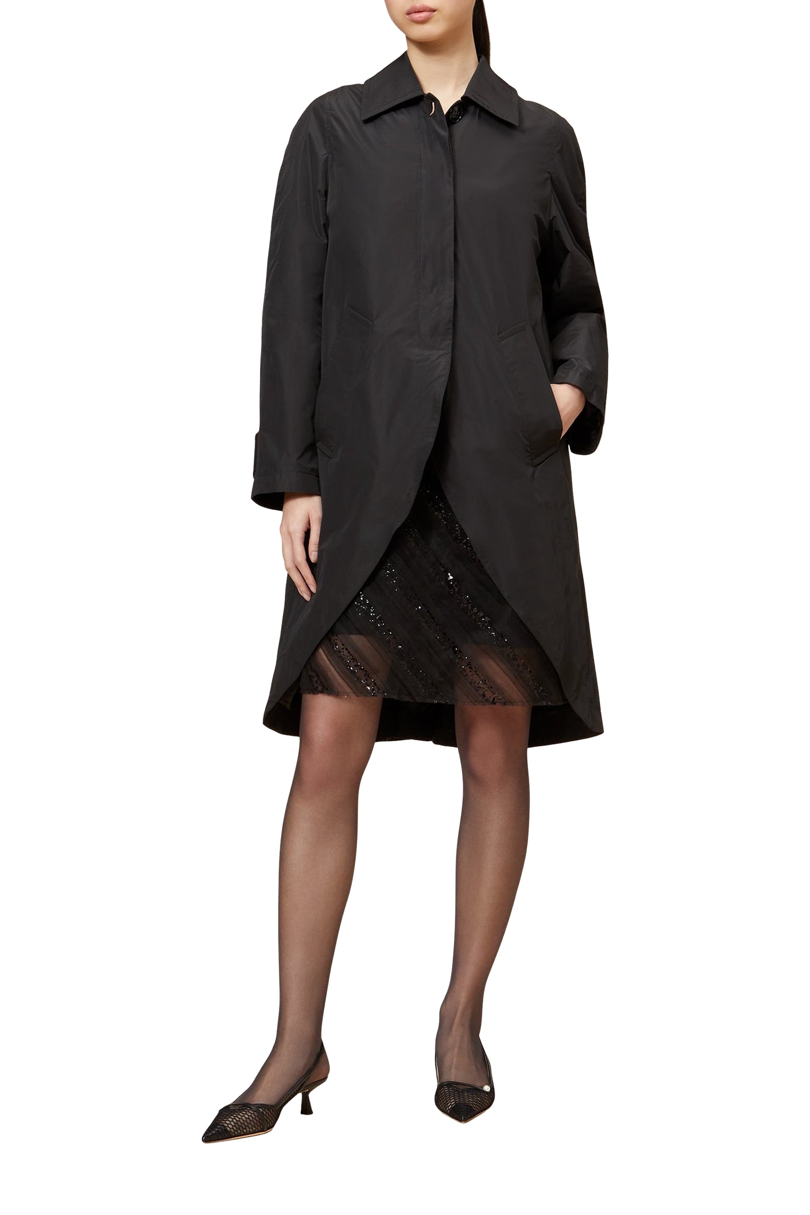 Trenchcoat volanté - Black