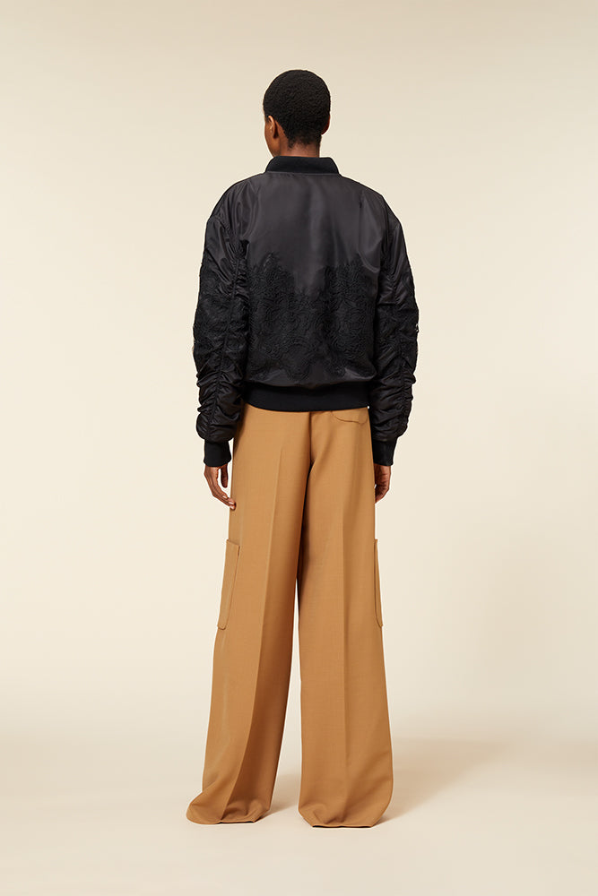 Black / LACE BOMBER