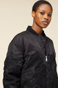Black / LACE BOMBER