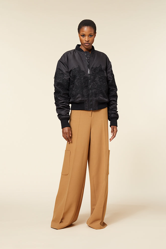 Black / LACE BOMBER