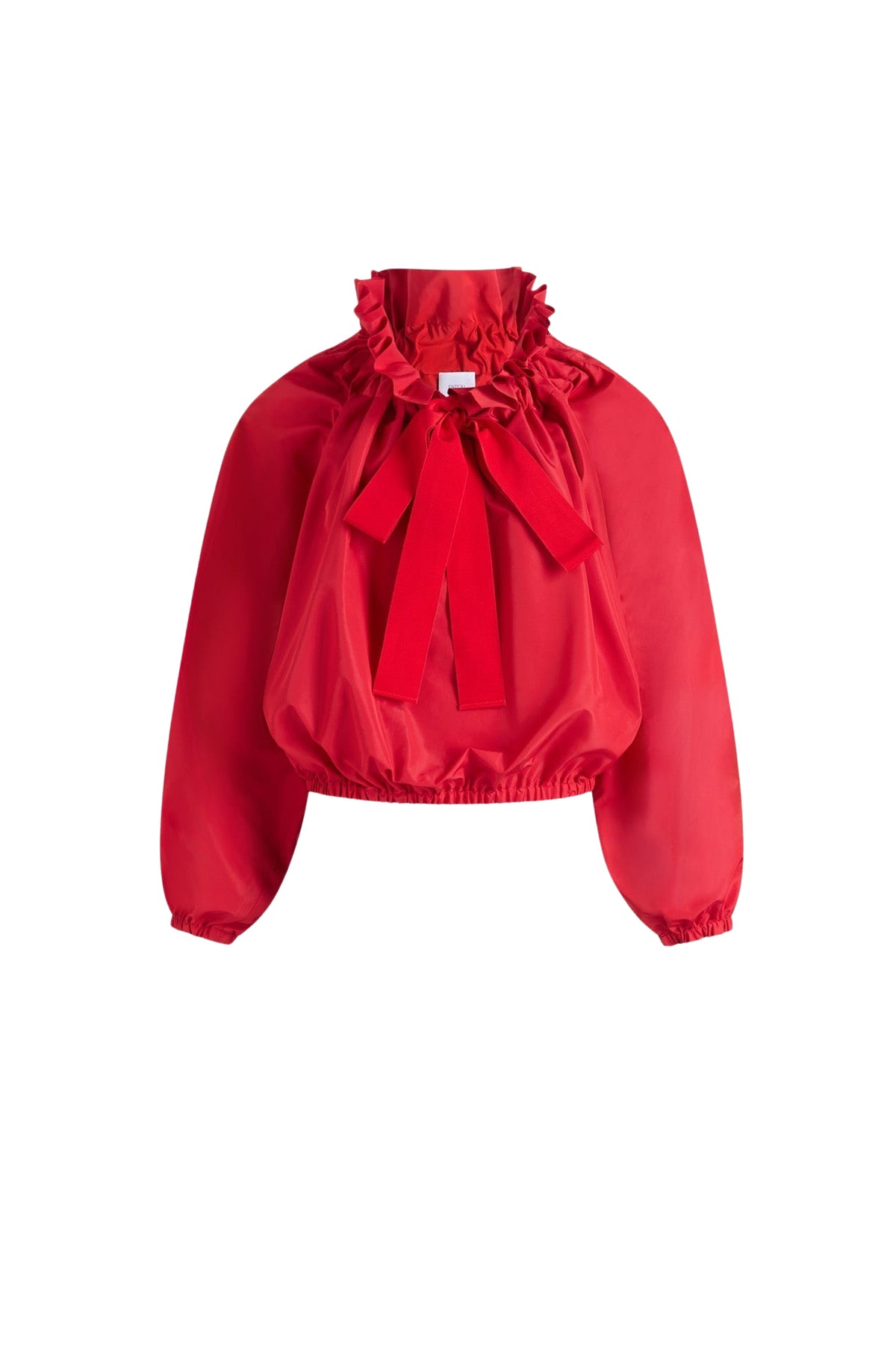 Lipstick Red / La Patou Blouse en faille recyclée