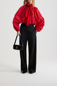 Faille blouse - Lipstick Red