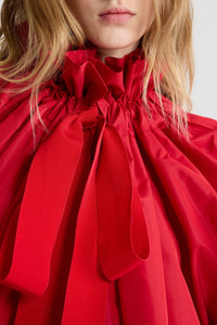 Faille blouse - Lipstick Red