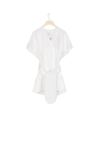 Top à broderie ajourée - Blanc