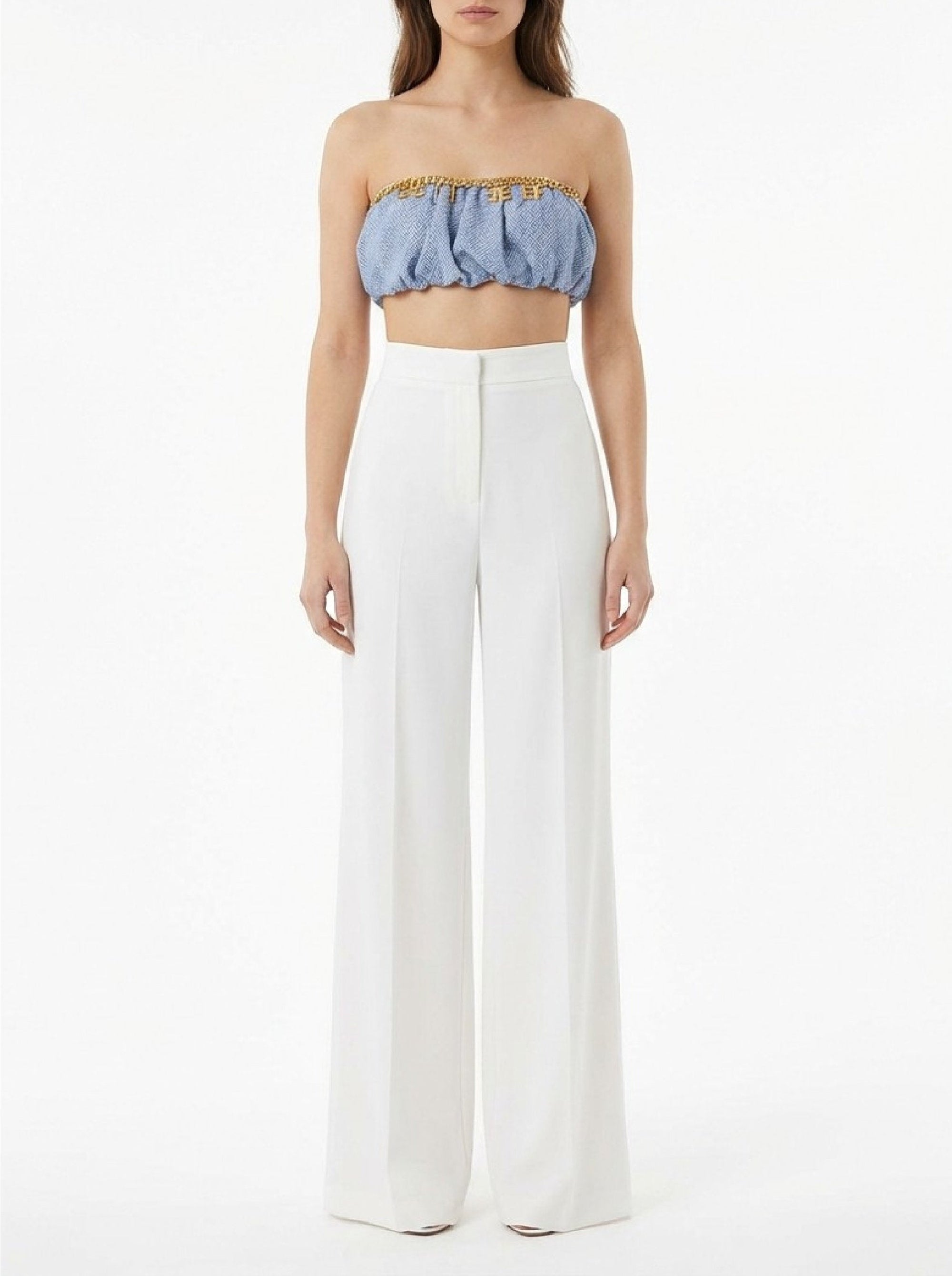 Herringbone bandeau top - Carta Da Zucchero