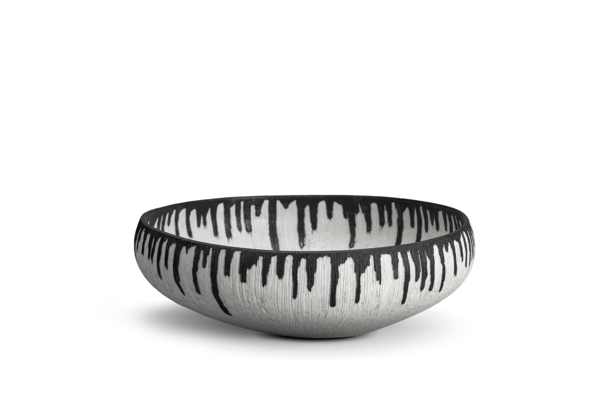 Bol rond Tokasu en porcelaine - Blanc & Indigo