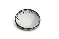 Bol rond Tokasu en porcelaine - Blanc & Indigo