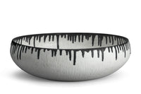 Grand bol rond Tokasu en porcelaine - Blanc & Indigo