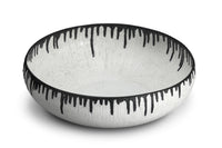 Grand bol rond Tokasu en porcelaine - Blanc & Indigo