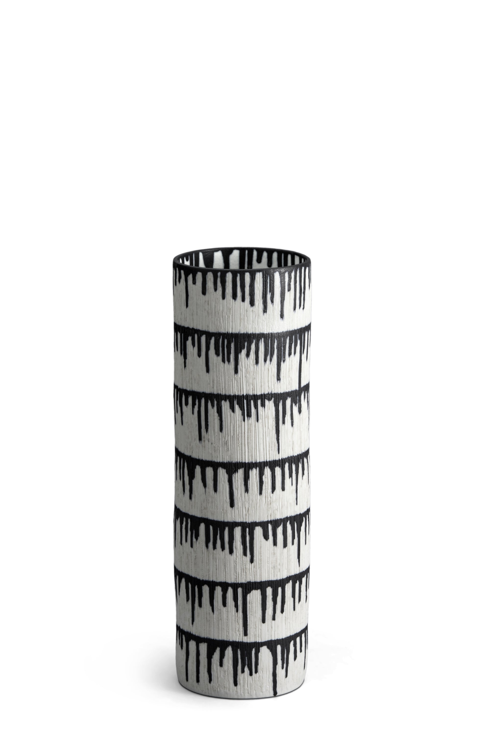 Vase Tokasu en porcelaine - Blanc & Indigo