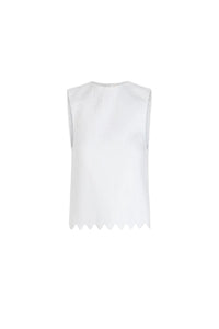Top court en javanaise - Blanc