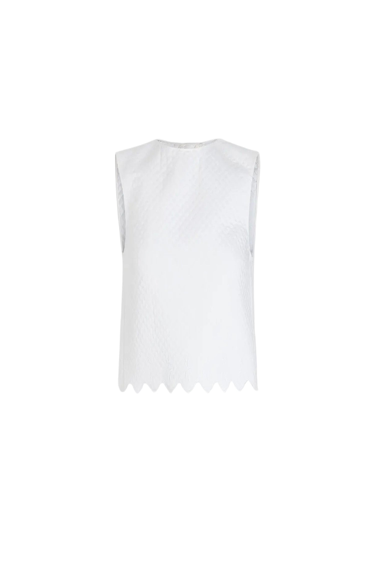 Top court en javanaise - Blanc