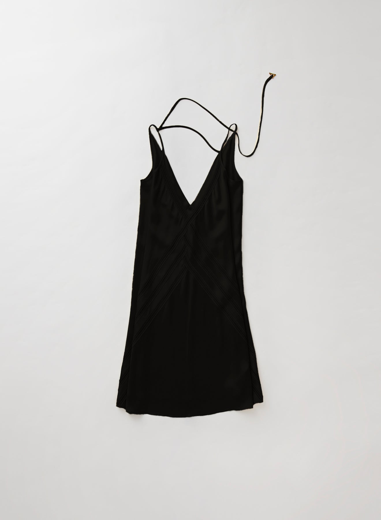 Tobago openwork short dress - Black