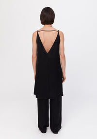 Tobago openwork short dress - Black