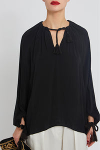 Blouse Tom à manches longues - Black