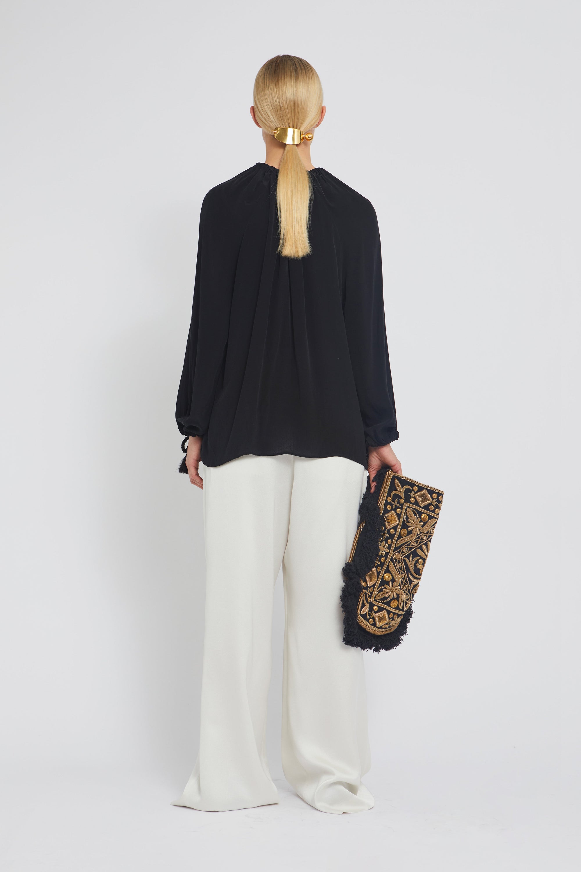 Blouse Tom à manches longues - Black