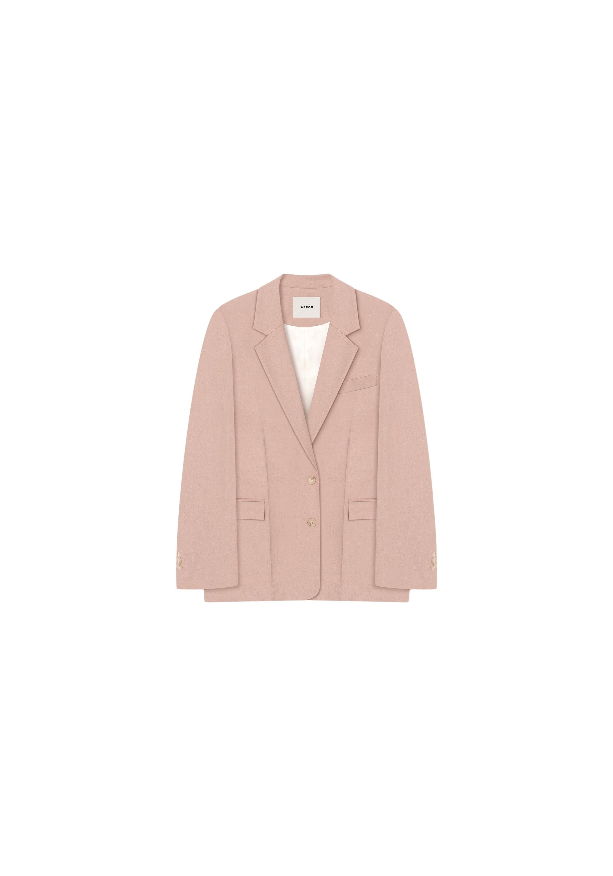 Blazer Tonka à simple boutonnage - Pale Rose