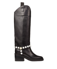 Bottes Tonya 70 en cuir - Black & White