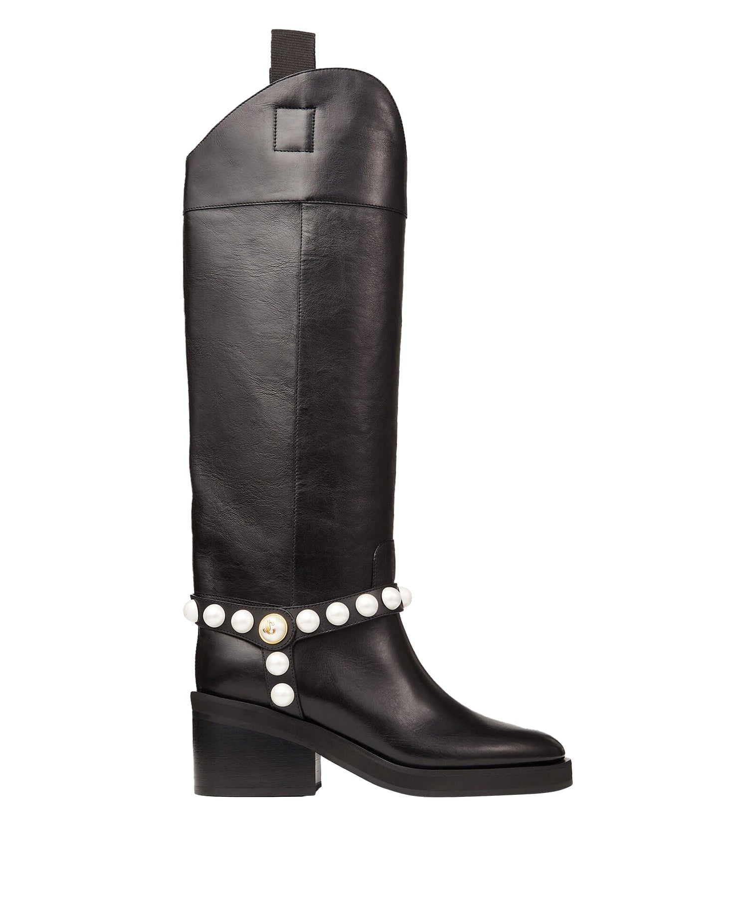 Bottes Tonya 70 en cuir - Black & White